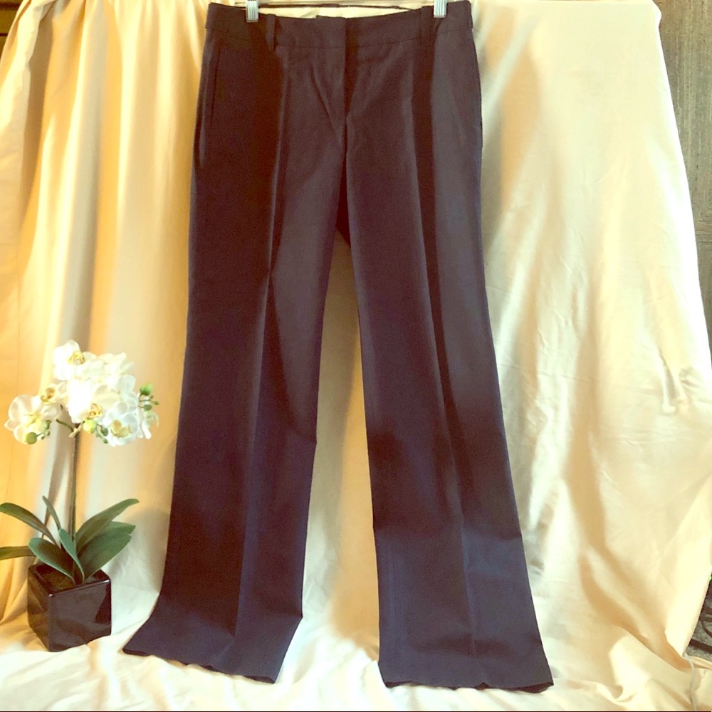 J CREW women’s navy pin-striped dress trousers